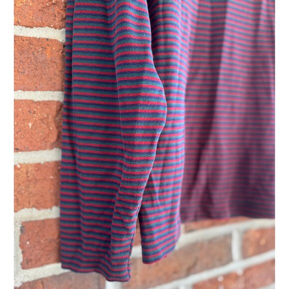 Vintage Lands’ End Stripe Cotton Turtleneck M - Picture 6 of 7